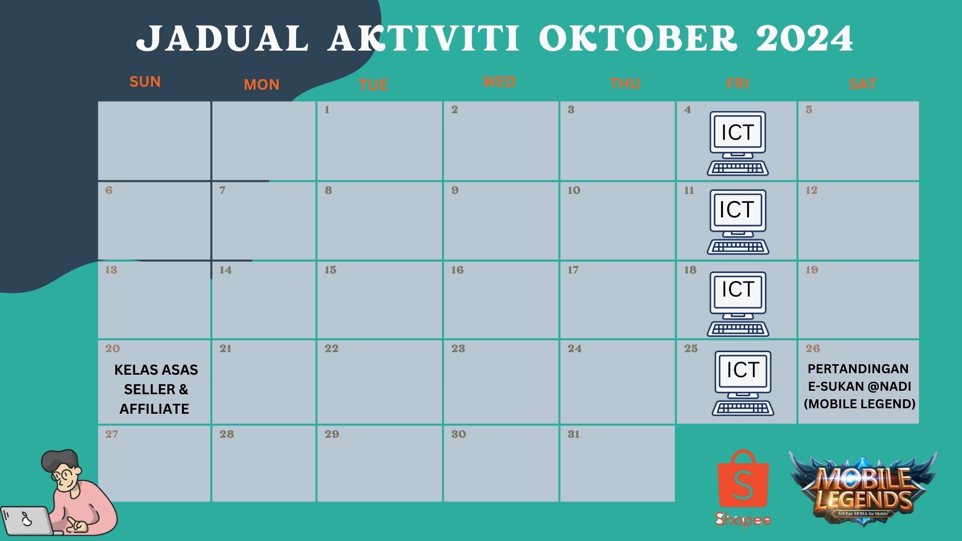 JADUAL AKTIVITI OKTOBER 2024